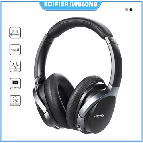 EDIFIER W860NB Bluetooth Earphone Active Noise Canceling ANC Bluetooth 4.1 Touch Control Double Mic Support aptX for xiaomi IOS