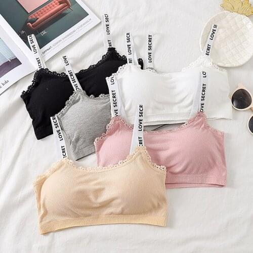 Womens for bras Make firm underwear woman pure color without rims sexy lace strapless bra clasp small condole letter flower new