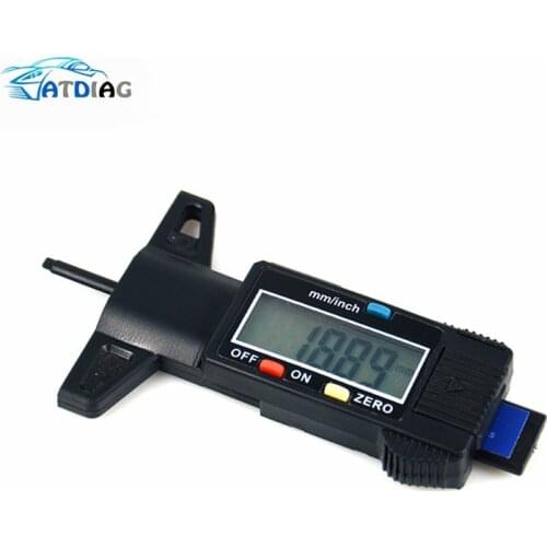 Digital Car Tyre Tire Tread Depth Gauge Meter Measurer Tool Caliper Thickness Gauges Tread Brake Pad Shoe Tire Monitoring System