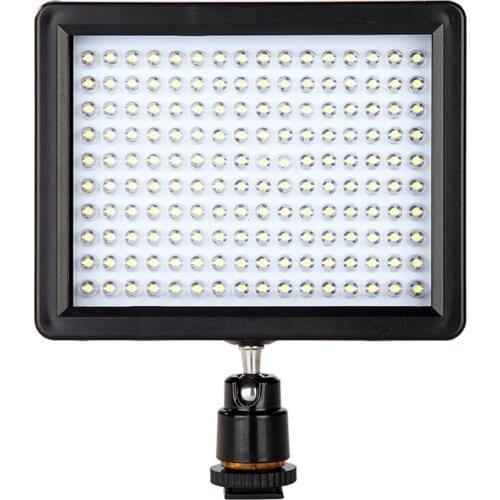 Andoer 160 Beads LED Video Light Lamp 1280LM 5600K/3200K Dimmable Photographic Lighting for Canon Nikon Pentax DSLR Camera