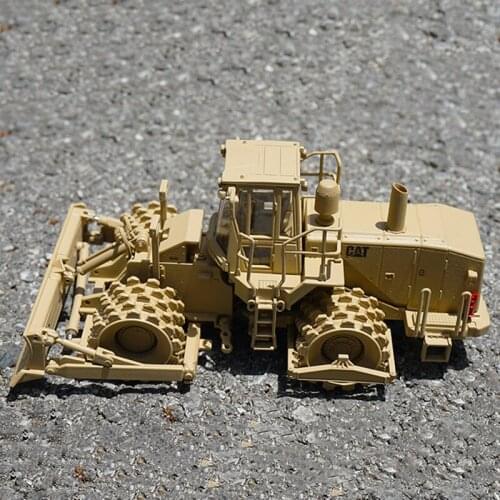 1:50 CAT 815F Soil compactor engineering vehicle Loader grader road roller Construction car model Adult kids collect display