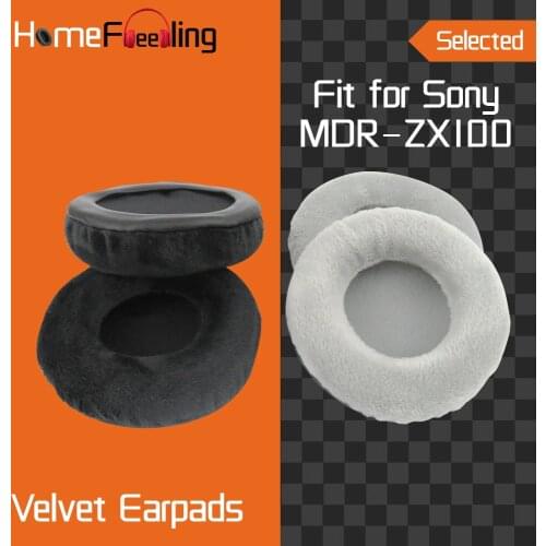 Homefeeling Earpads for Sony MDR ZX100 Headphones Earpad Cushions Covers Velvet Ear Pad Replacement
