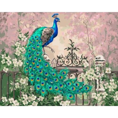 PAINTBOY Framed Pictures Painting By Numbers of Animal Handwork Canvas Oil Painting Home Decor For Living Room GX3458