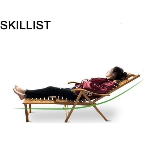 Armchair Arm Kanapa Butacas Y Relax Bamboo Sillon Reclinable Cama Plegable Sillones Moderno Para Sala Folding Bed Recliner Chair