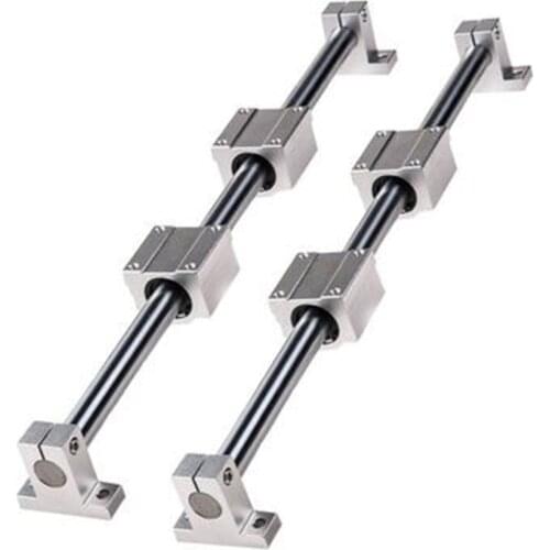 Optical Axis Linear Rail Shaft OD 8 10 12 mm 100-600mm + SCS8UU SCS10/12UU Linear Bearing Blocks + SK8 10 12 Bearing Support