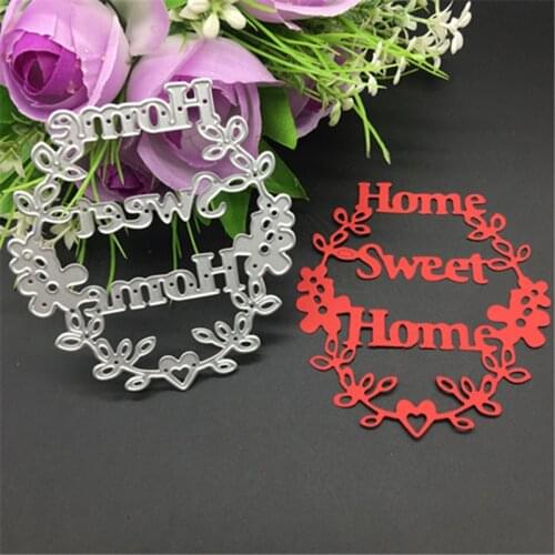 Sweet home letters Metal Cutting Dies Stencil Scrapbooking Photo Album Card Paper Embossing Craft DIY