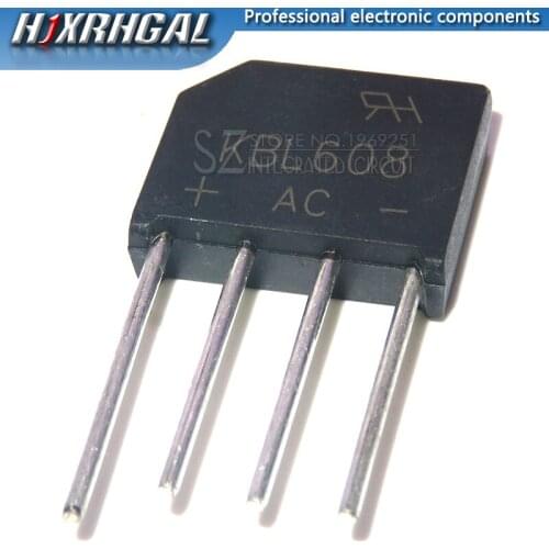 1PCS KBL608 KBL ZIP 608 bridge pile 6A 800V flat bridge rectifier