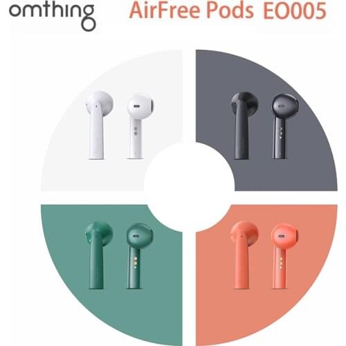 New Omthing Airfree QCC3020 Bluetooth Earphone In-Ear Wireless Earbuds Touch 400mAh Microphone Colorful Options