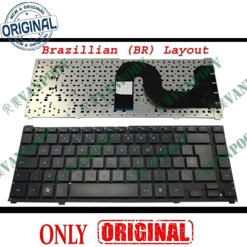New Notebook Laptop keyboard for HP ProBook 4310S 4311S Black Brazil (BR) Port Version - MP-08H98PA-9301, 535308-201, 577205-201