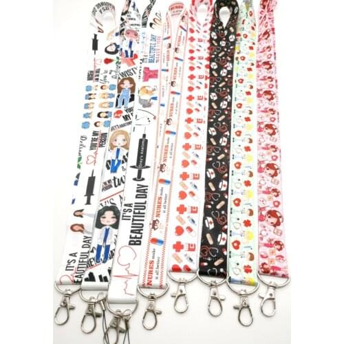 New 250 Pcs Doctors Lanyard Neck Strap for keys ID Card Mobile Phone Straps for Badge Holder DIY Hang Rope