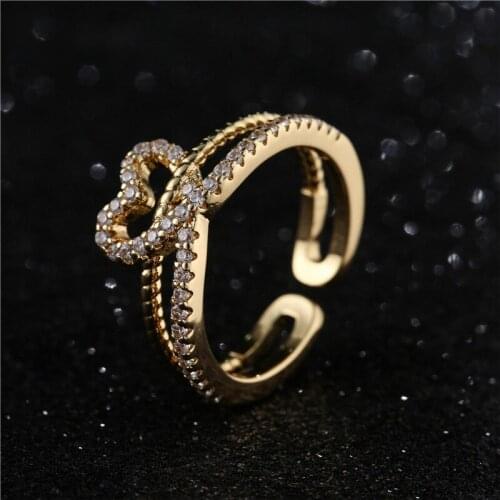 New Arrival Statement Geometric Women Party Ring Fashion Bling Bling CZ Jewelry Female Daily Accessories Best Birthday Gift