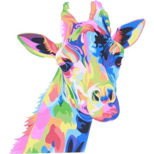 New Colourful Giraffe Animal Canvas Painting Print Picture Wall Art Unframed Decor