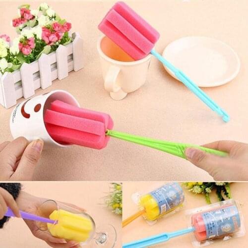 New environmentally friendly cleaning brush, suit for glass bottle family use glasses cleaning brush glass and sponge cups brush