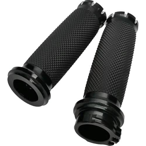 New High Quality 1pair 25mm Motorcycle CNC Hand Grip Handlebar For Harley Touring Sportster Dyna Softail Handlebar