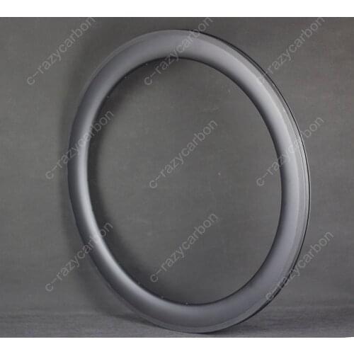 Full Carbon 700C Carbon 60mm Depth Road Rims in 26 Outer Width Clincher Tubeless TLR