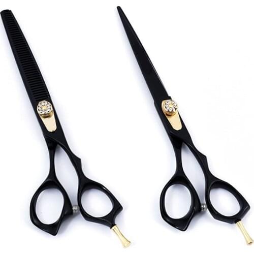 Professional Classic black JP440C 7.0 inch cutting thinning Scissors for Pet Dog Animal Grooming shears haircut groomer