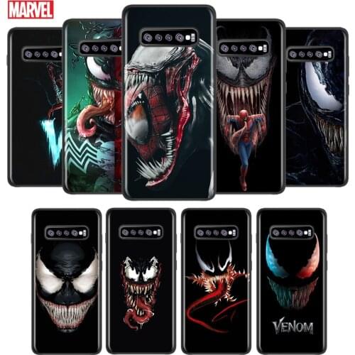 Marvel Venom Shockproof Cover for Samsung Galaxy S21 S20 FE Ultra Lite S10 5G S10E S9 S8 Plus Black Phone Case