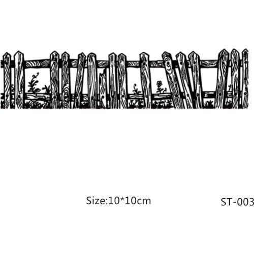ZhuoAng Bamboo Fence Clear Stamps For DIY Scrapbooking/Card Making/Album Decorative Silicon Stamp Crafts