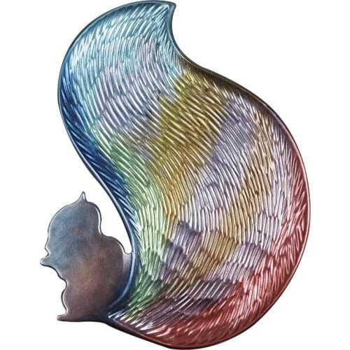 PRZY Mirror Crystal Epoxy Squirrel Large Tray Storage Box Handmade Creative Silicone Molds Home Decoration Ornaments