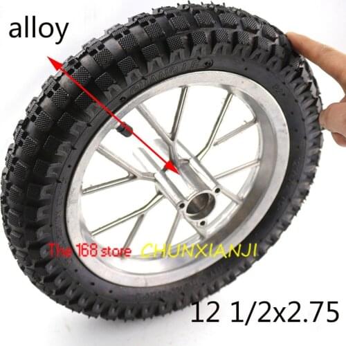 12 1/2 x 2.75 Front and Rear wheel assembly 12 1/2X2.75 tire for Razor Dirt Rocket MX350 MX400 Mini Dirtbike