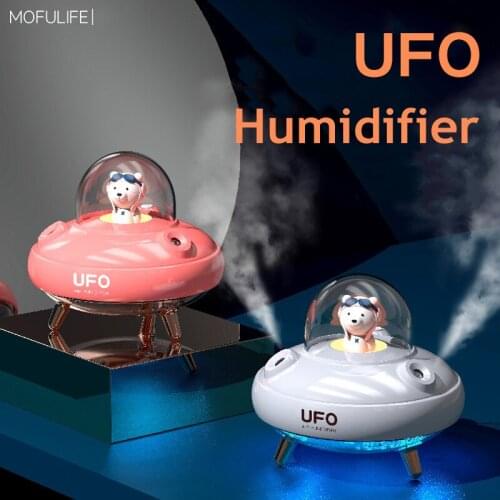 2000mAh Battery Portable Wireless Air Humidifier Mist Fogger Spaceship UFO Double Nozzle Ultrasonic Aroma Diffuser Humidificador