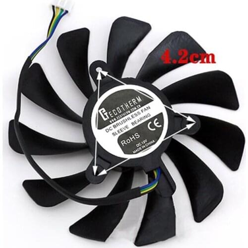 Video Card Cooling Fan Replacement XY-D10015SH DC 12V Graphics Card Fan for MSI GTX1660Ti RTX 2060 2070 AERO ITXOC Repair Parts