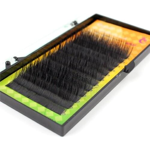 High Quality 0.1 mm C curl Soft False Faux Mink Individual Fake Lashes for 3D 6D Eyelash Extension Makeup