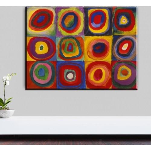 Xdr598 WASSILY KANDINSKY Composition no8 1923 Wall Painting picture leaf Home Decorative Art Picture Paint on Canvas Prints