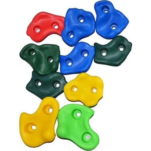 10 Pcs Climbing Wall Accessories Childrens Small Climbing Stones Outdoor Climbing Stepping Stones with Mounting Screws