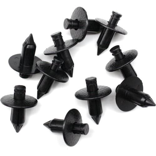 10Pcs For Toyota Scion Nissan Nylon Cowl Vent Panel Clip Push Type Retainer 7mm Hole 90467-07043-C0