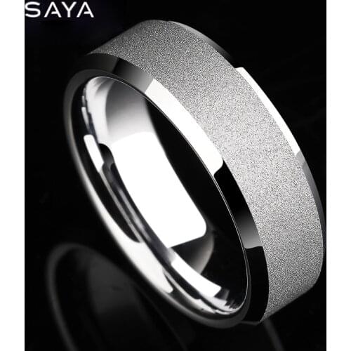 2021 Wedding Engagement Ring, Tungsten Carbide Matte Polished for Men Women Jewelry Party Ring, Free Shipping, Engraving