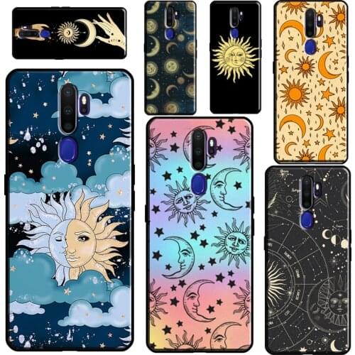 Sun Moons Star Astrological Celestial Phone Case For OPPO A5 A9 A31 A53 2020 A52 A72 A15 A83 A91 A1K A5S Reno2 Z Find X2 X3 Pro