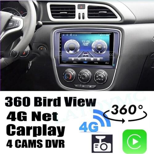 Car Audio Navigation GPS Stereo Carplay DVR 360 Birdview 4G Android System For JunPai D60 A50 A70 D80 CX65