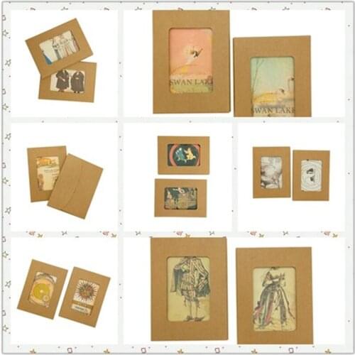 Free shipping 5packs/lot NEW Vintage Message Card Star Dish Retro Grocery Shop Birthday Bussiness Gift Card For New Years