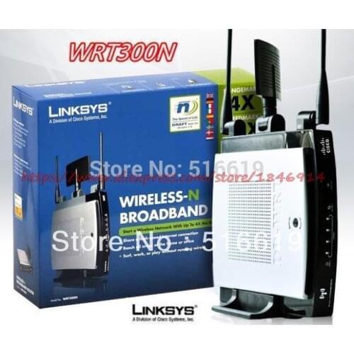 Linksys WRT300N Wireless router QOS 3 antenna stable