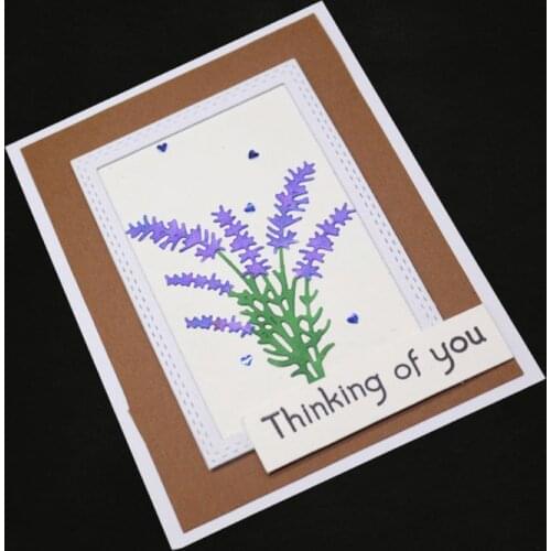 Lavender Metal Cutting Dies Stencil Scrapbooking DIY Album Stamp Paper Embossing H55A