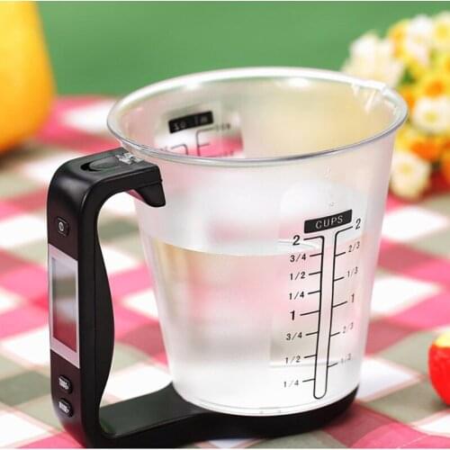 600ML Capacity Temperature Measuring Cup With LCD Display Electronic Tool Detachable Kitchen Scales Beaker Digital Beaker