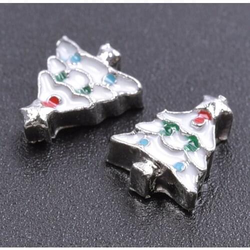 20pcs/lot Free Shipping Christmas Tree Charms For Glass Locket