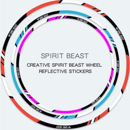 Motorcycle Tyre Decoration Stickers Reflective Motocross Wheels 10 Inch 18 Inch Motor Rims Stickers Car-styling Free Shipping