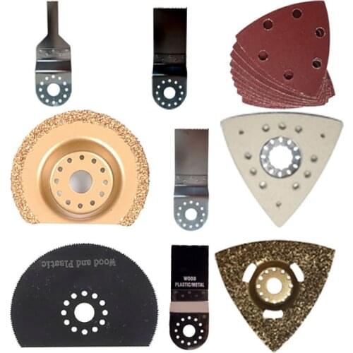 Luxury DIY accessory set, 33 pcs multi function oscillating tool saw blade set. Meet all your Renovation request