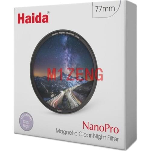 Nanopro magnetic clear night waterproof k9 Lens filter Light Pollution for dslr mirrorless camera 52 55 58 62 67 72 77 82 mm