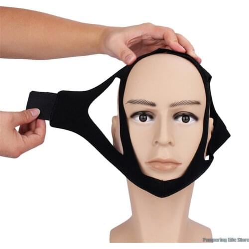 New Neoprene Anti Snore Stop Snoring Chin Strap Belt Anti Apnea Jaw Solution Sleep Support Apnea Belt Adjustable