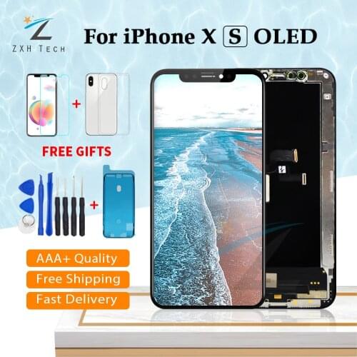 OEM LCD Display for iPhone X XR XS OLED/TFT Screen Replacement Lens Pantalla 5.8'' with 3D Touch Digitizer Free Shipping & Gifts