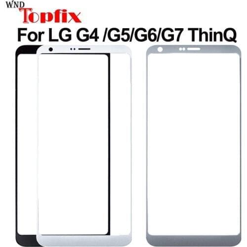 Original Outer Glass For LG G4 G5 G6 G7 Front Glass Outer Glass screen Panel Glass For LG G7 ThinQ Outer Glass