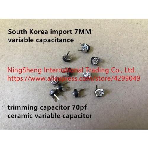 Original new 100% 7MM variable capacitance trimming capacitor 70pf ceramic variable capacitor (Inductor)