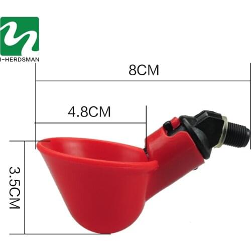 10 Pcs Chicken Drinker Cup Water Fountains Birds Water Bowl Drinker Cups for Backyard Chicken Flock Automatic Poultry Watering