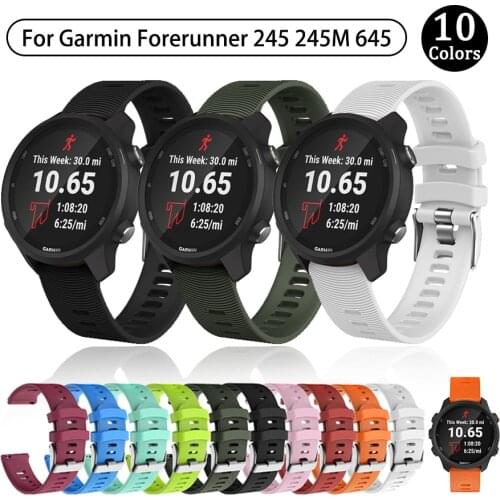 Garmin Vivoactive 3 3M Strap Soft Silicone Watch Band For Garmin Accessoires Forerunner 245/645 Vivomove HR Venu Bracelet