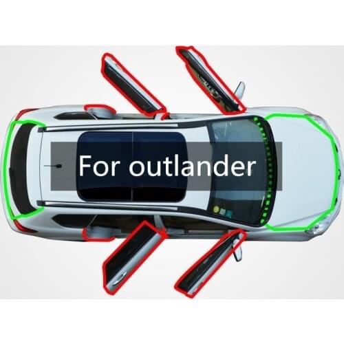 For the mitsubishi outlander car door gap rubber sealing strip 6
