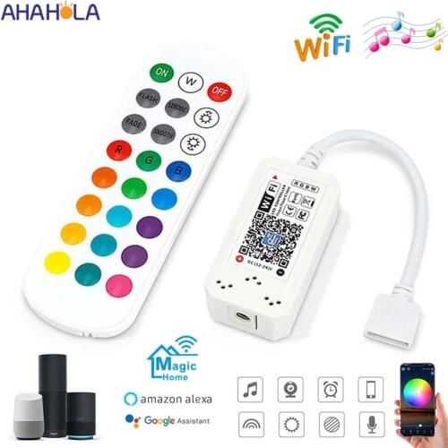 Magic Home RGB RGBW Led Wifi Controller 12v 24v RGBW Rgb Controller Ir Remote Control Strip Light Music RGB RGBW Controller Wifi