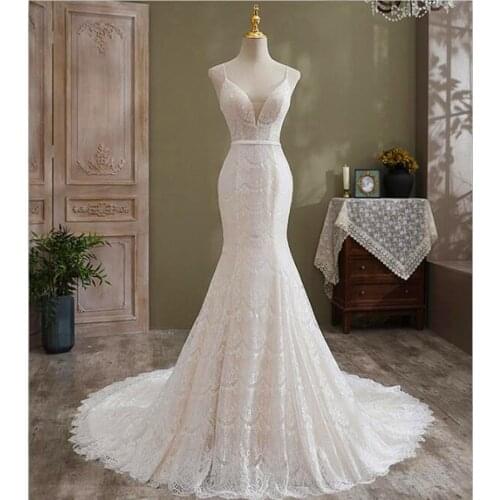 Wowbridal Sleeveless Wedding Dresses